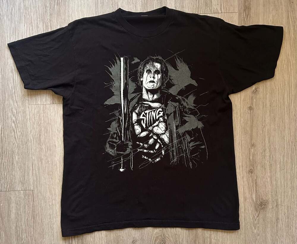 Sting Pro Wrestling Crow Character Graphic T-Shirt